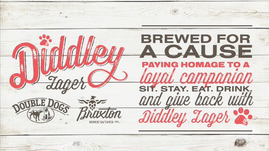 Giving Back with Double Dogs Diddley Lager!